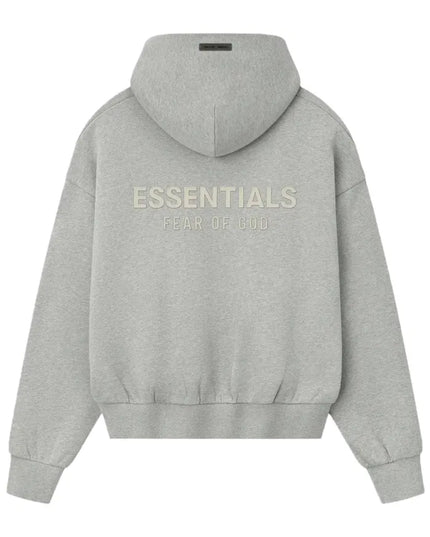 FEAR OF GOD ESSENTIALS Classic Fleece Hoodie - Concrete Heather (SS25)