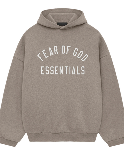 FEAR OF GOD ESSENTIALS Fleece Hoodie - Dark Heather Grey (FW24)