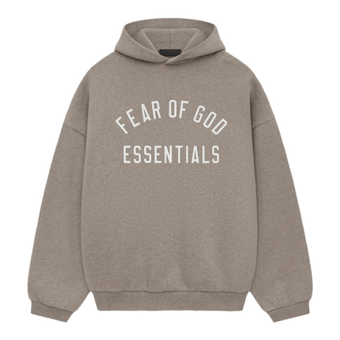 FEAR OF GOD ESSENTIALS Fleece Hoodie - Dark Heather Grey (FW24)