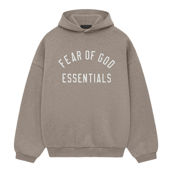 FEAR OF GOD ESSENTIALS Fleece Hoodie - Dark Heather Grey (FW24)