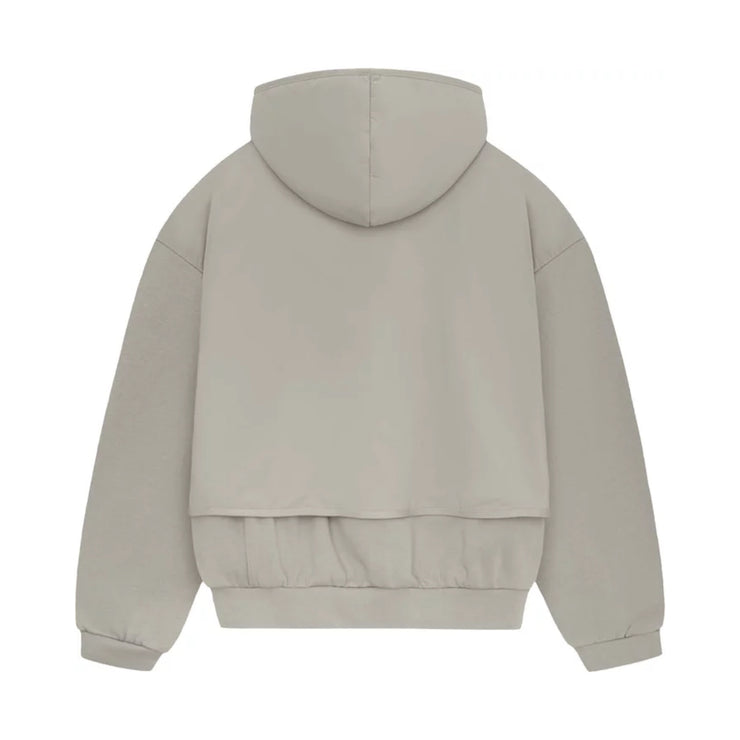 FEAR OF GOD ESSENTIALS Layered Nylon Fleece Hoodie - Seal