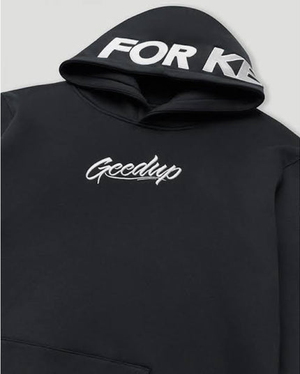 GEEDUP PFK/Script Hoodie - Charcoal