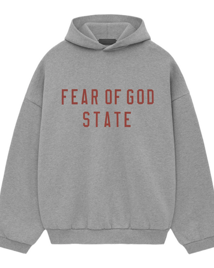 FEAR OF GOD ESSENTIALS State Fleece Hoodie - Dark Heather (FW24)