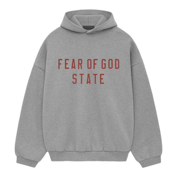 FEAR OF GOD ESSENTIALS State Fleece Hoodie - Dark Heather (FW24)