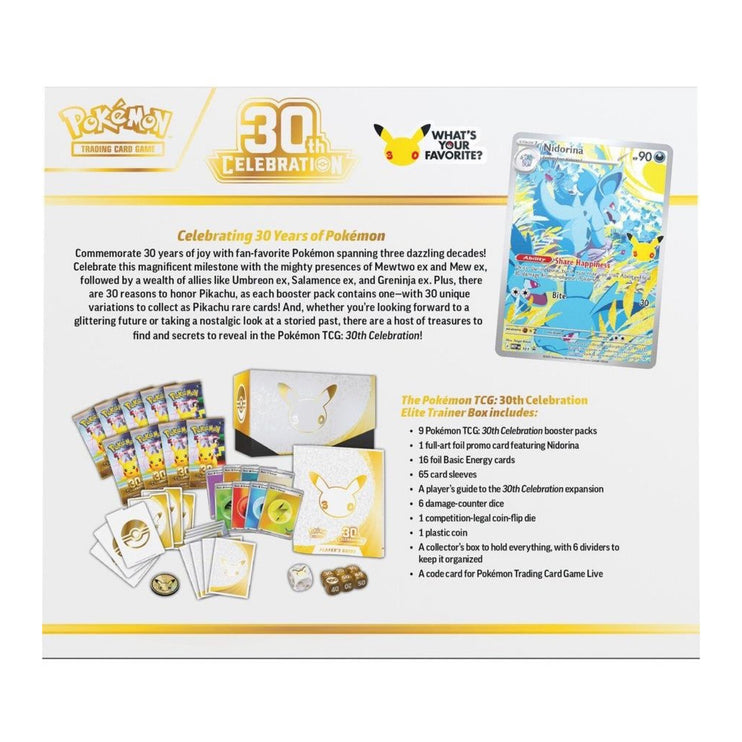 Pokemon TCG 30th Celebration - Elite Trainer Box