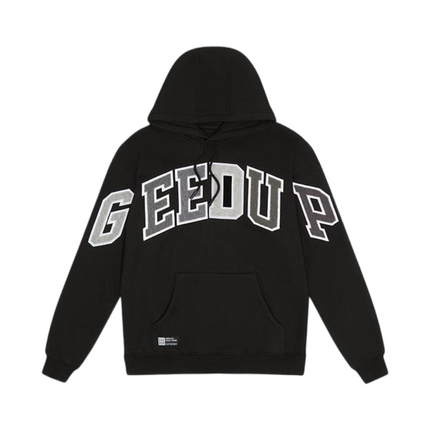 GEEDUP Team Logo Hoodie - Black/Grey Monochrome
