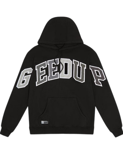 GEEDUP Team Logo Hoodie - Black/Grey Monochrome