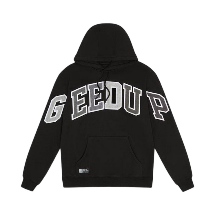 GEEDUP Team Logo Hoodie - Black/Grey Monochrome