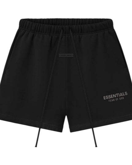 FEAR OF GOD ESSENTIALS Classic Fleece Sweatshort - Jet Black (SS25)