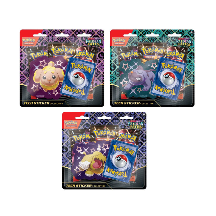 Pokemon TCG Scarlet & Violet - Paldean Fates Tech Sticker Collection