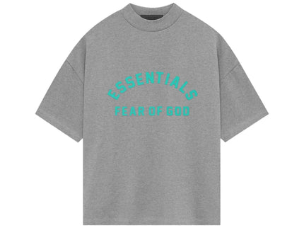 FEAR OF GOD ESSENTIALS Heavy Jersey Crewneck T-Shirt - Dark Heather Grey