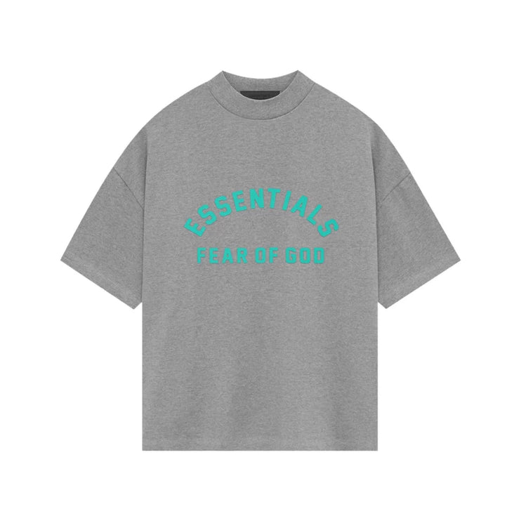 FEAR OF GOD ESSENTIALS Heavy Jersey Crewneck T-Shirt - Dark Heather Grey