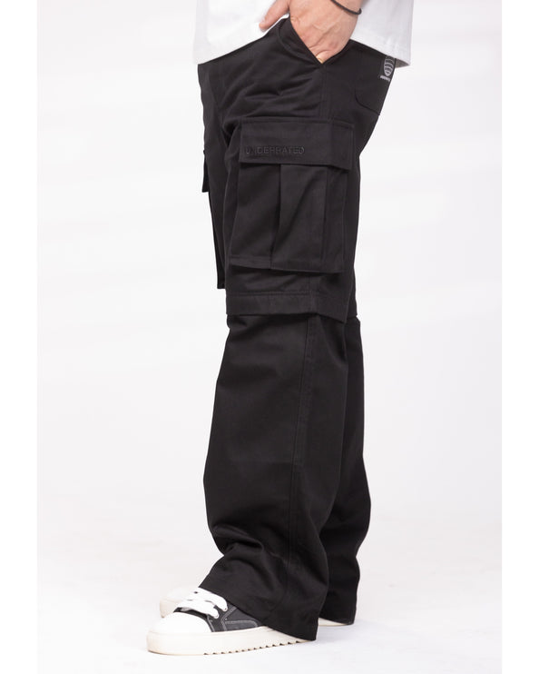 UNDERRATED Zip-Off Cargo Pant - Black
