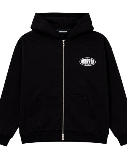 UNDERRATED Stamp Zip Hoodie - Black