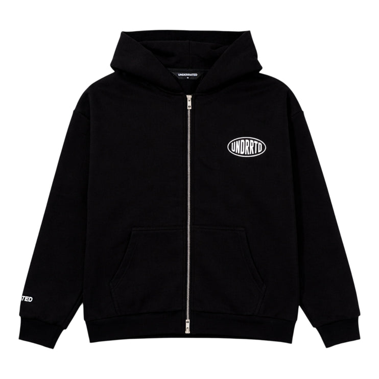 UNDERRATED Stamp Zip Hoodie - Black