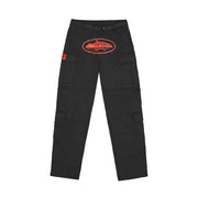 Corteiz Guerillaz Cargo Pants - Black/Red