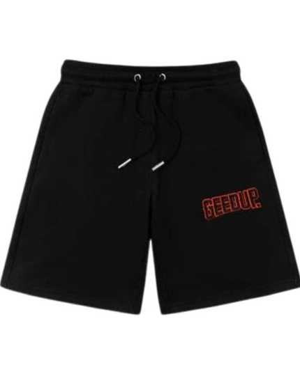 GEEDUP PFK EMB Shorts - Black/Black Orange