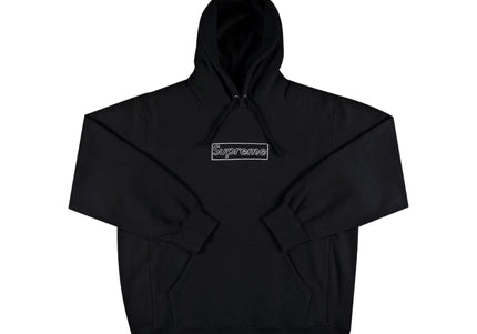 Supreme x KAWS Chalk Logo Hoodie - Black (SS21)