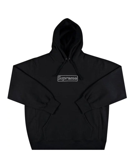 Supreme x KAWS Chalk Logo Hoodie - Black (SS21)