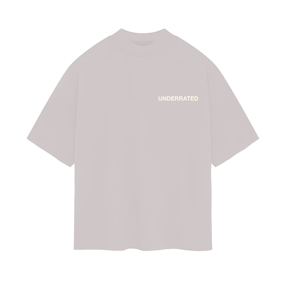 UNDERRATED Classic Logo T-Shirt - Fog Grey