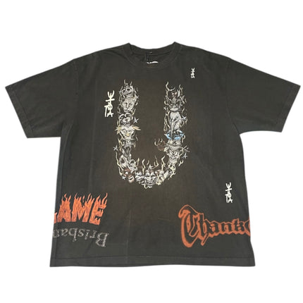 TRAVIS SCOTT - UTOPIA IS IN BRISBANE TOUR TEE - BROWN
