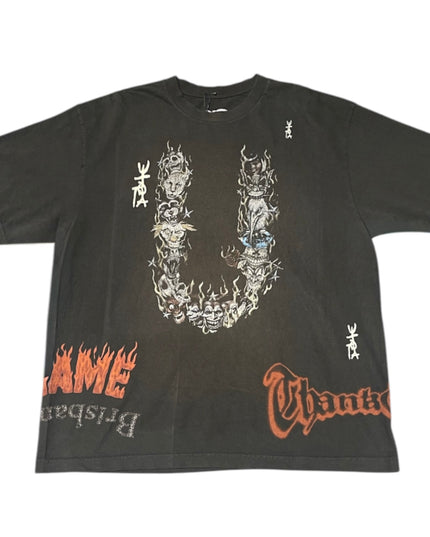 TRAVIS SCOTT - UTOPIA IS IN BRISBANE TOUR TEE - BROWN