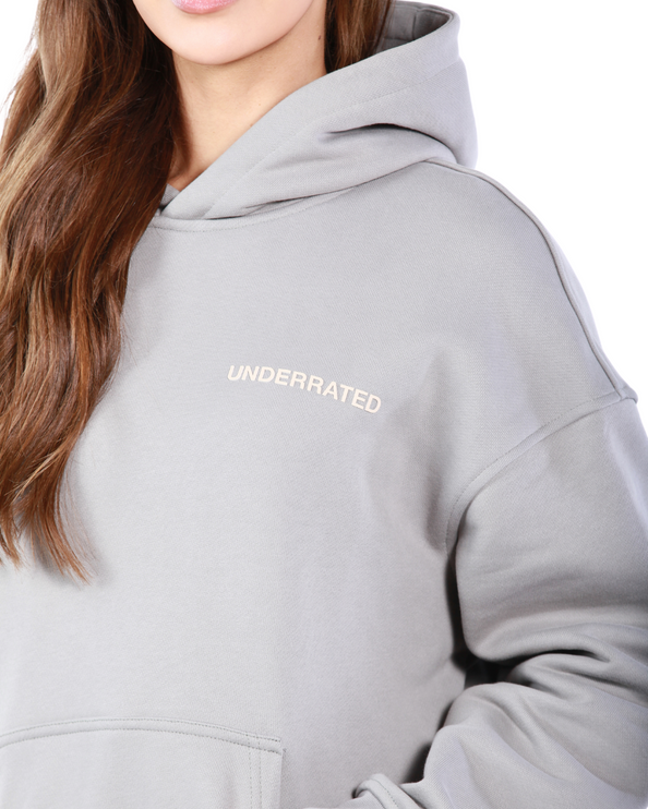 UNDERRATED Classic Logo Hoodie - Slate Grey