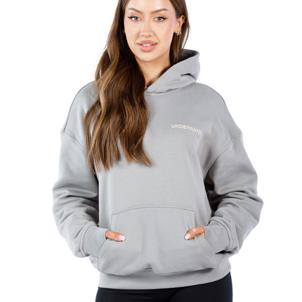 UNDERRATED Classic Logo Hoodie - Slate Grey