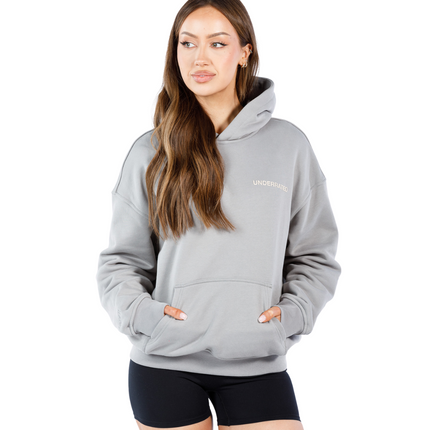 UNDERRATED Classic Logo Hoodie - Slate Grey