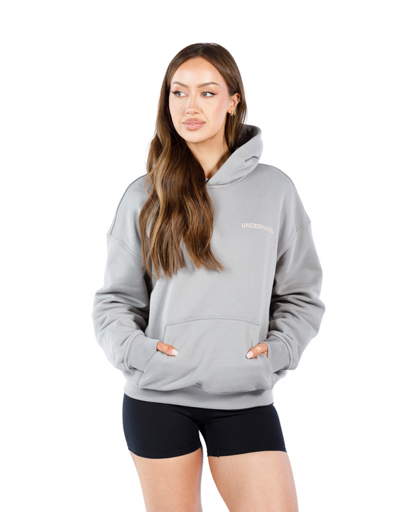 UNDERRATED Classic Logo Hoodie - Slate Grey