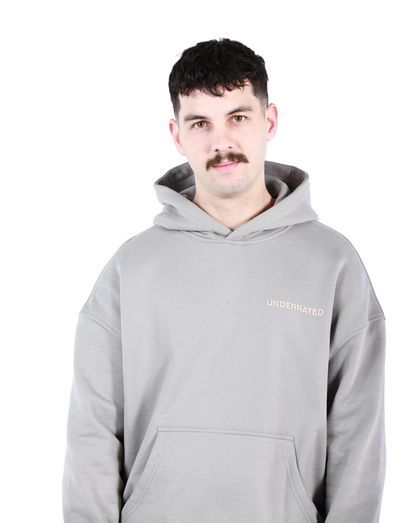UNDERRATED Classic Logo Hoodie - Slate Grey