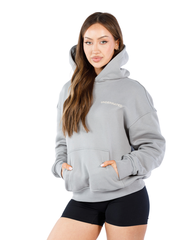 UNDERRATED Classic Logo Hoodie - Slate Grey