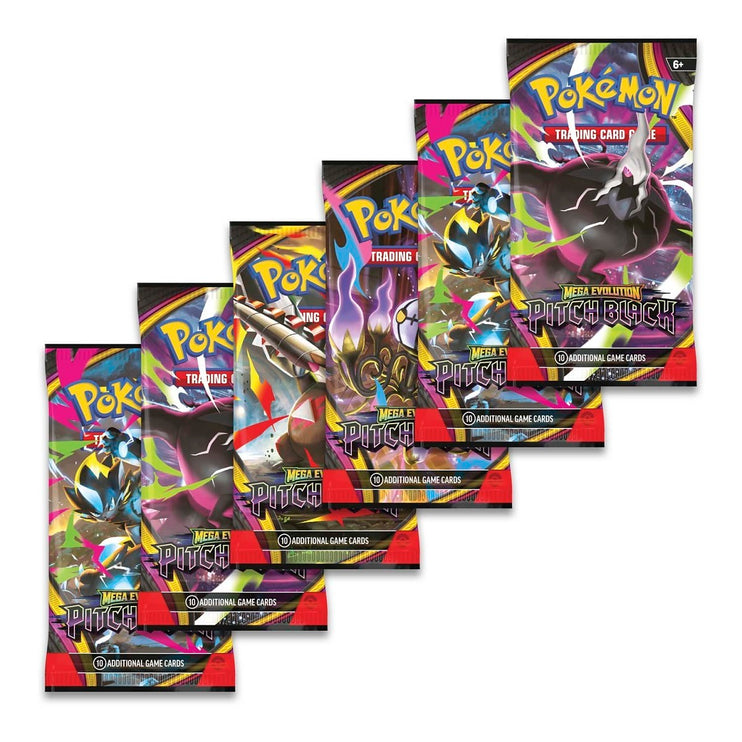 Pokemon TCG Mega Evolution - Pitch Black Booster Bundle (6 Packs)