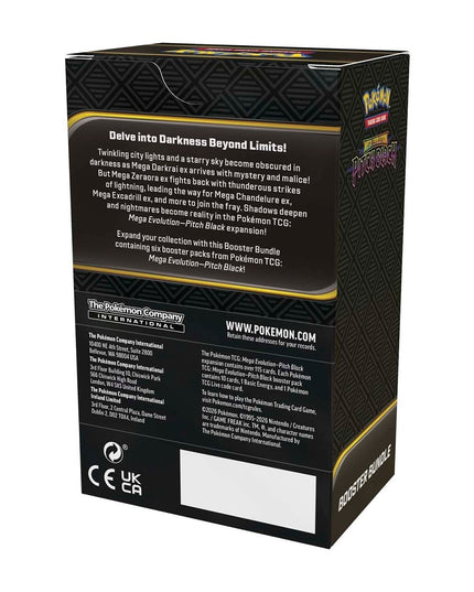 Pokemon TCG Mega Evolution - Pitch Black Booster Bundle (6 Packs)