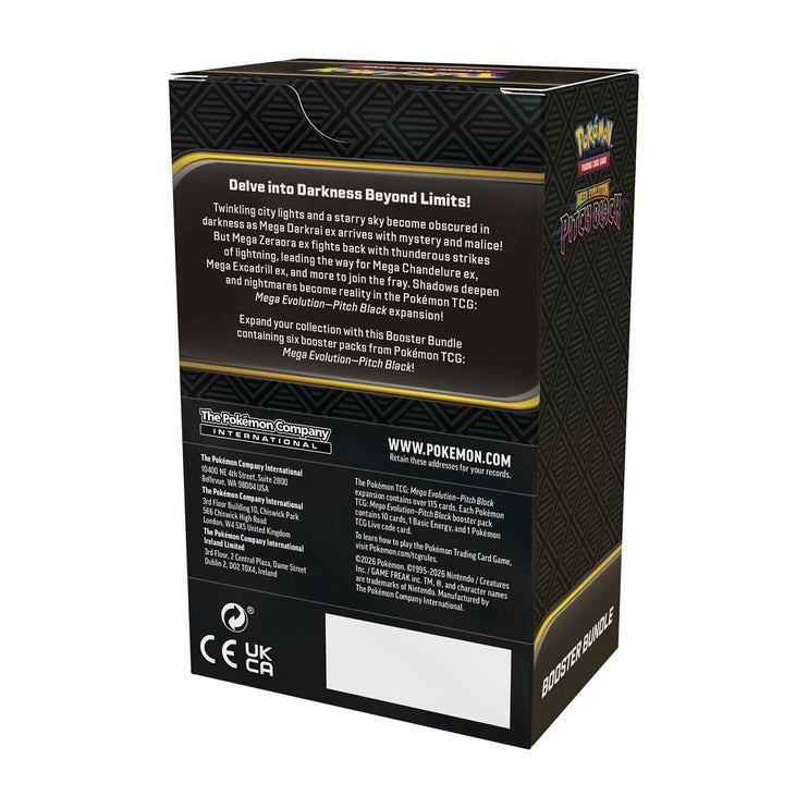 Pokemon TCG Mega Evolution - Pitch Black Booster Bundle (6 Packs)