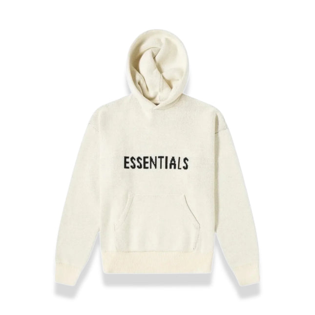 FEAR OF GOD ESSENTIALS Knit Hoodie - Cream (SS21)
