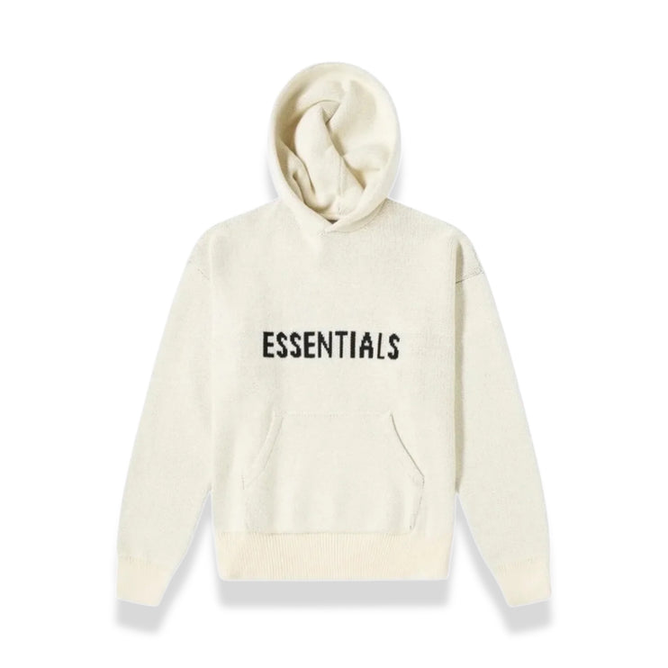 FEAR OF GOD ESSENTIALS Knit Hoodie - Cream (SS21)