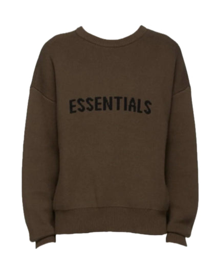 FEAR OF GOD ESSENTIALS Knit Sweater - Brown (SS20)