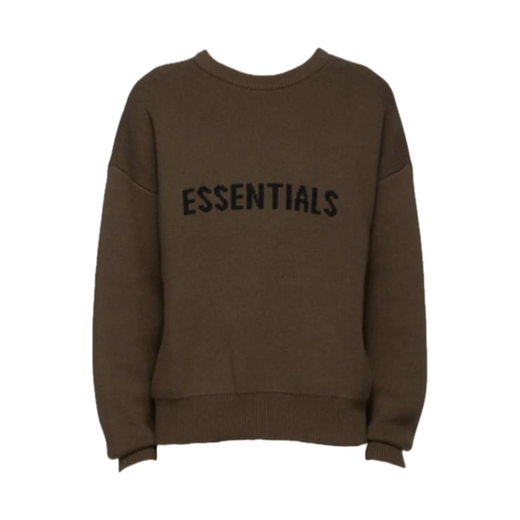 FEAR OF GOD ESSENTIALS Knit Sweater - Brown (SS20)