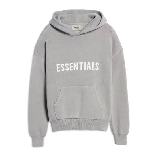 FEAR OF GOD ESSENTIALS Knit Hoodie - Pebble (USA Exclusive)
