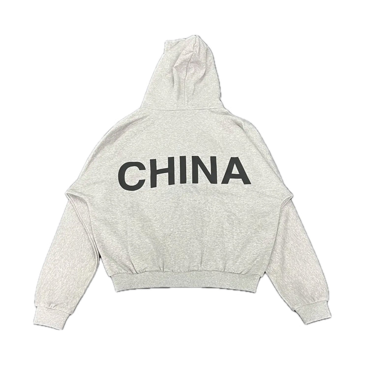 Yeezy SZNX China Exclusive Zip-Up Hoodie - Grey
