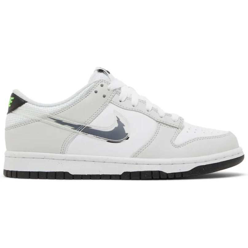 Nike Dunk Low 'Glitch Swoosh White Grey' (GS)