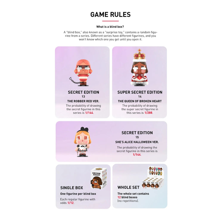 Pop Mart CRYBABY Crying Again Series Figures