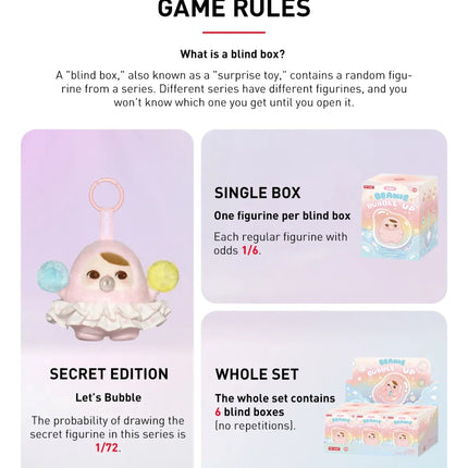 Pop Mart Pucky Beanie Bubble Up Series Single Blind Box