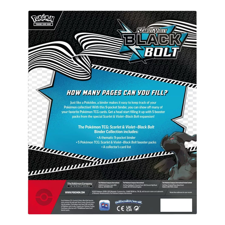 Pokemon TCG Scarlet & Violet - Black Bolt Binder Collection