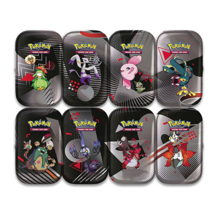 Pokemon TCG Scarlet & Violet - Black Bolt & White Flare - Unova - Mini Tin (Set of 8)