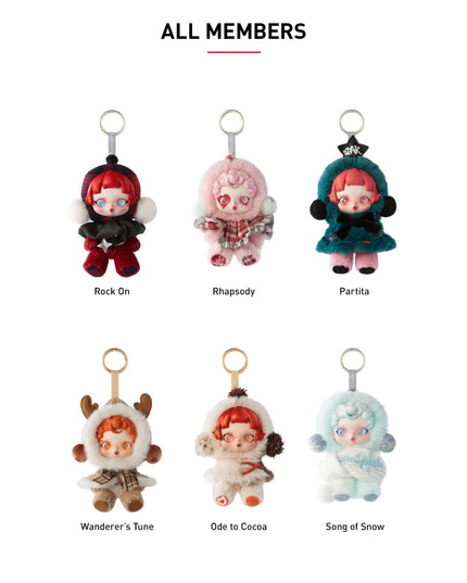 Pop Mart SKULLPANDA Winter Symphony Series Plush Pendant Blind Box