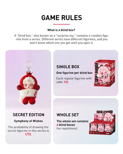 Pop Mart SKULLPANDA Winter Symphony Series Plush Pendant Blind Box