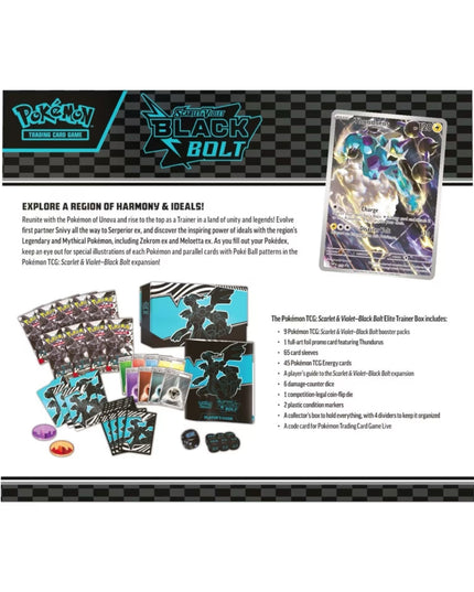 Pokemon TCG Scarlet & Violet - Black Bolt Elite Trainer Box