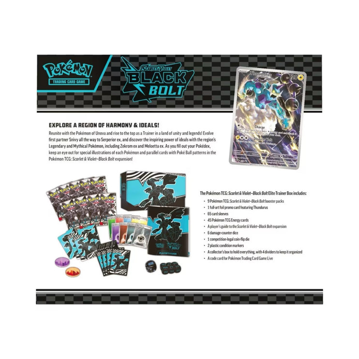 Pokemon TCG Scarlet & Violet - Black Bolt Elite Trainer Box